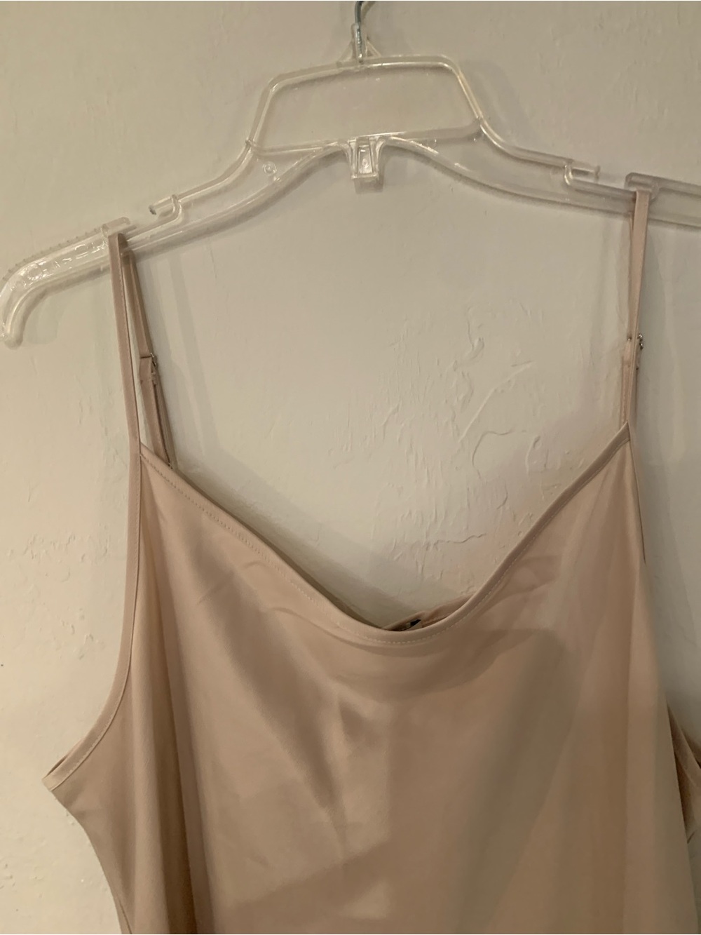 cupcakes & cashmere Pale Blush Satin Maxi Slip Dress XL no flaws - Picture 4 of 6